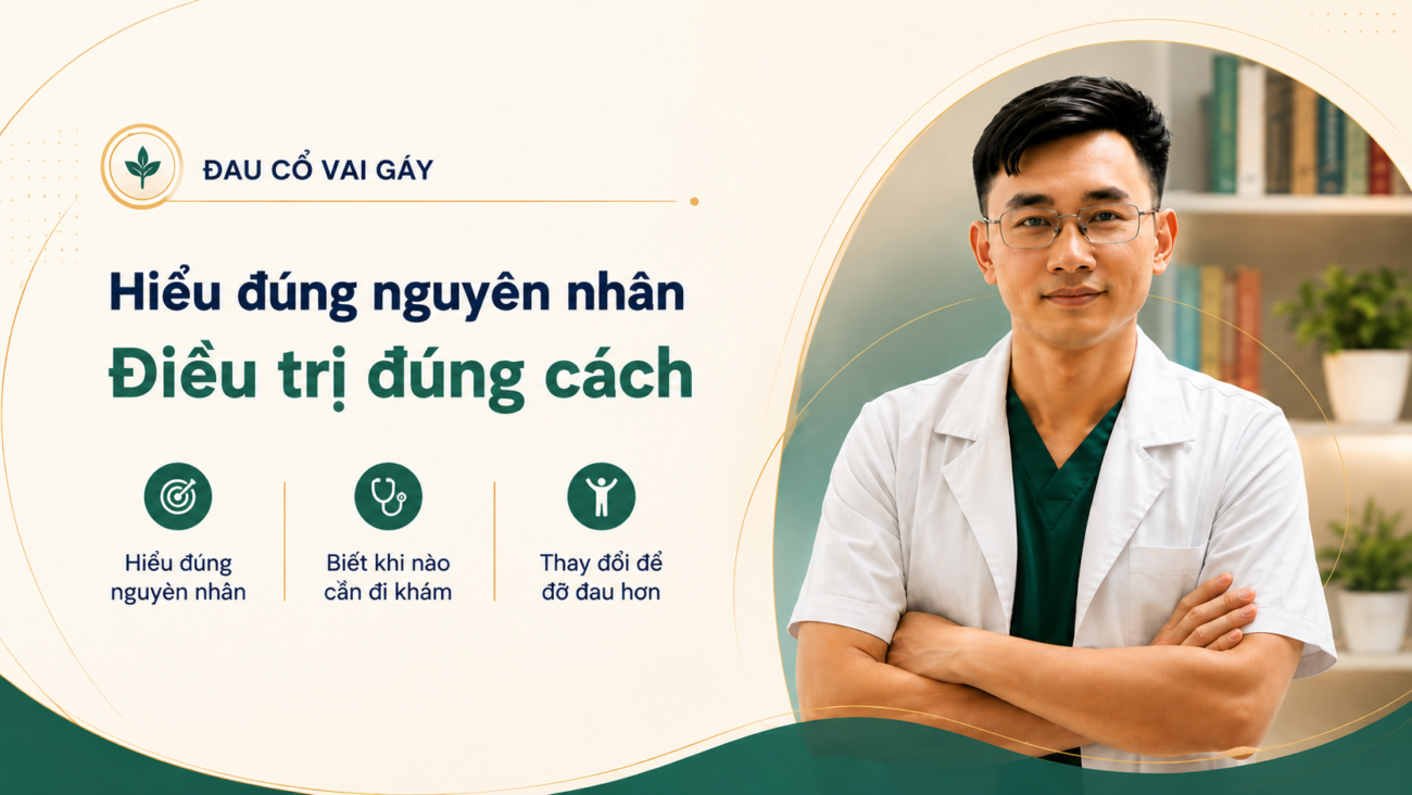 Đau cổ vai gáy - hiểu đúng nguyên nhân, điều trị đúng cách