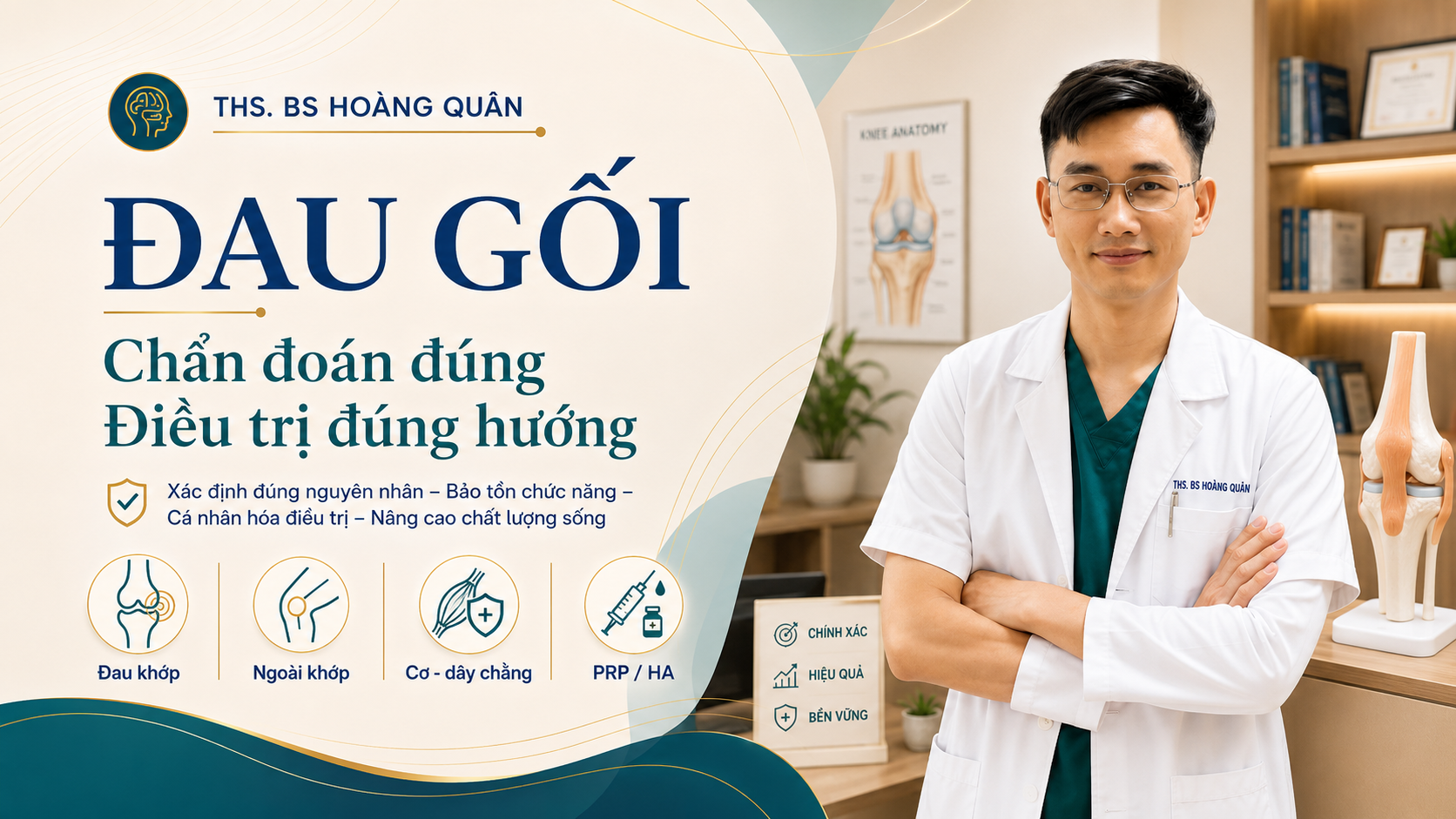 Đau gối - chẩn đoán đúng, điều trị đúng hướng